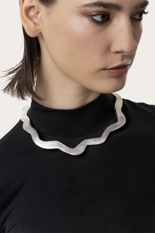 Ogrlica COLLIER RIGIDE SIMPLE ONDULÉ