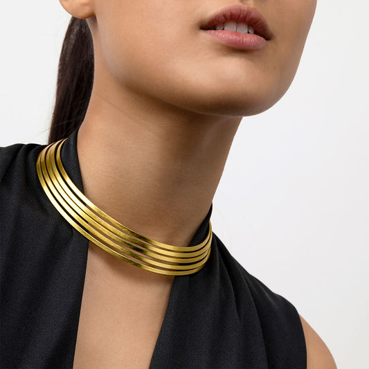 Ogrlica GIROCOLLO 5 LINEE