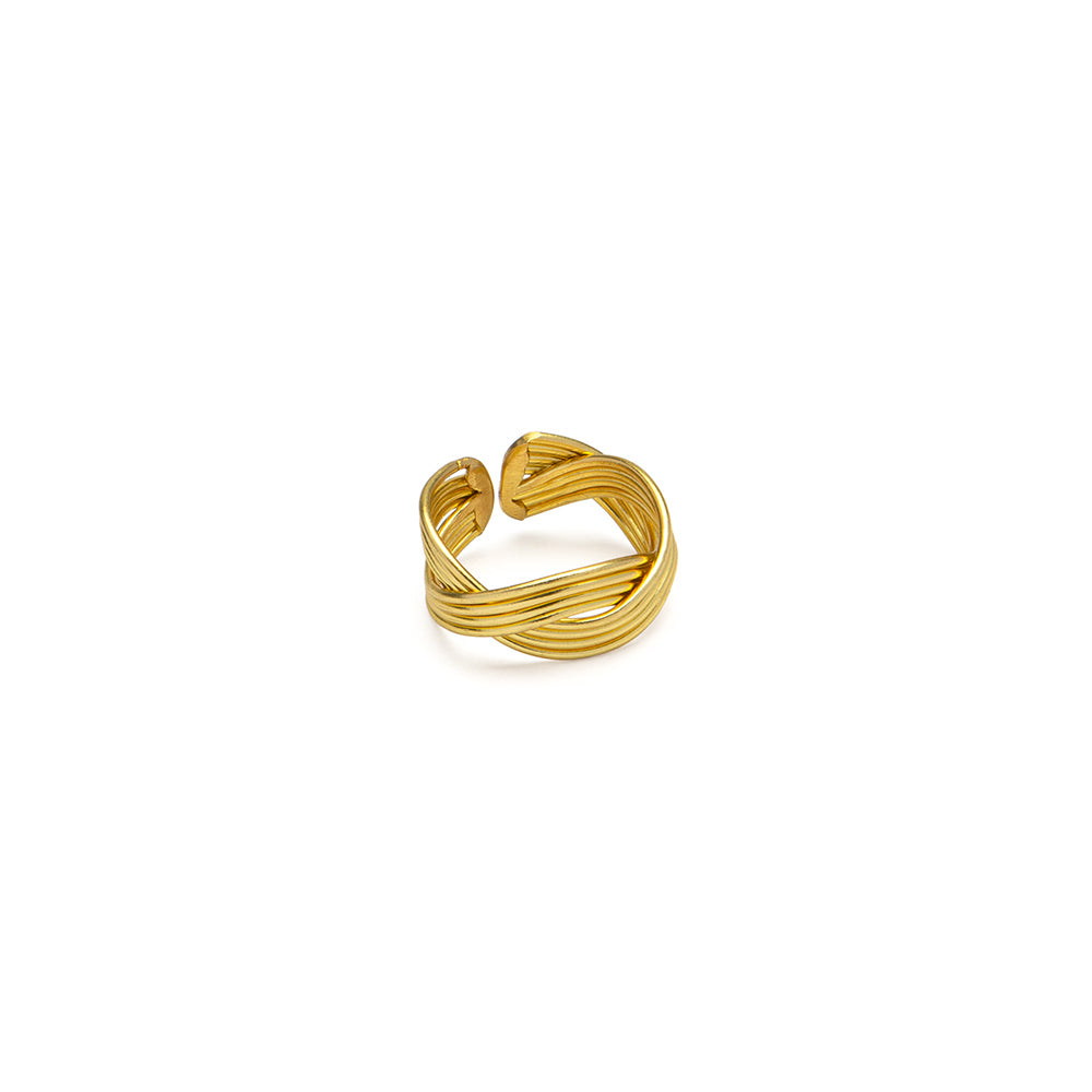 Prsten ANELLO FASCIA MULTILINEE ONDULATE