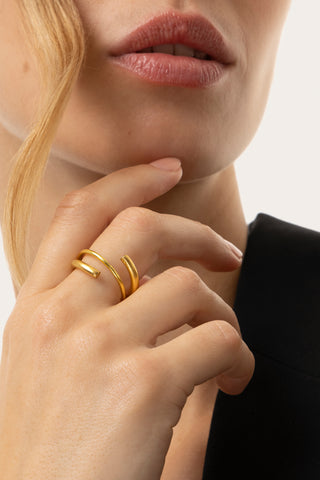 Prsten ANELLO SPIRALE IRREGOLARE