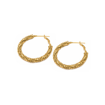 Naušnice ORECCHINI CERCHIO MINI PEPITE