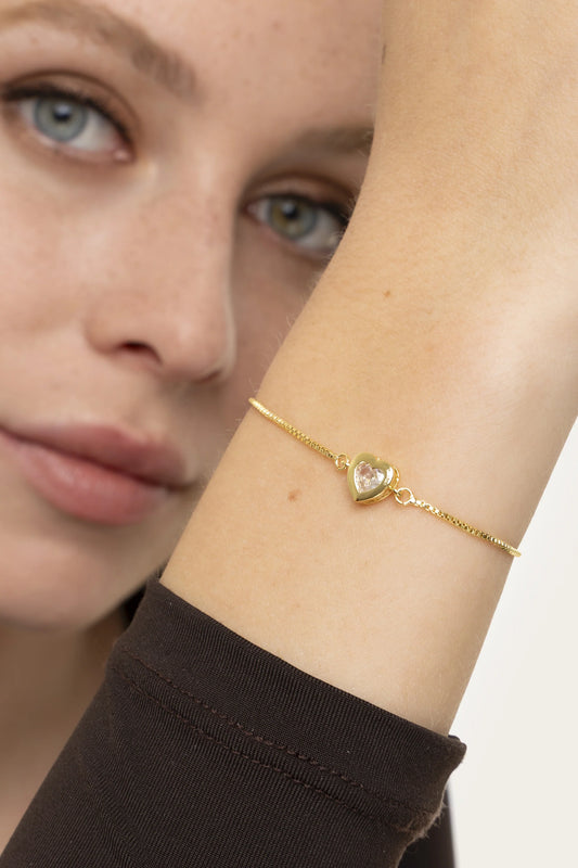 Narukvica BRACCIALE REGOLABILE CUORE