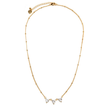 Ogrlica GIROCOLLO 3 PUNTI LUCE CUORE