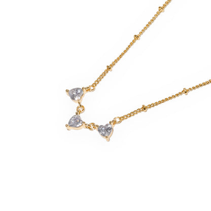 Ogrlica GIROCOLLO 3 PUNTI LUCE CUORE