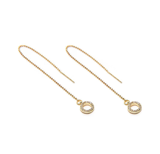 Naušnice ORECCHINI MICRO CATENA CERCHI BRILL