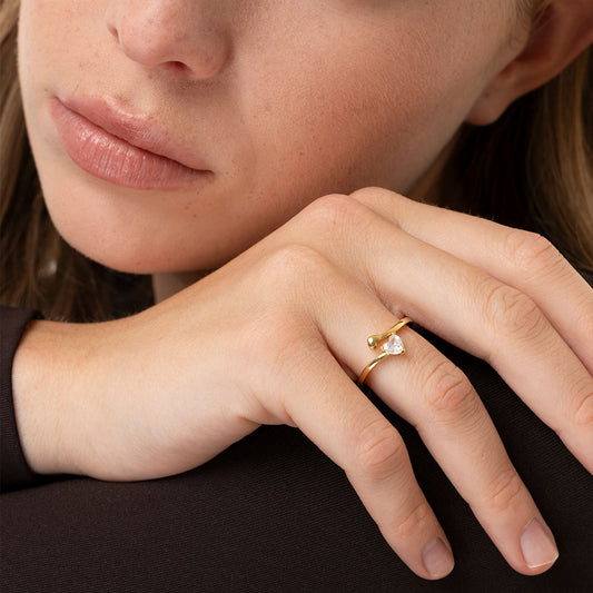 Prsten FEDINA APERTA CUORI MIX