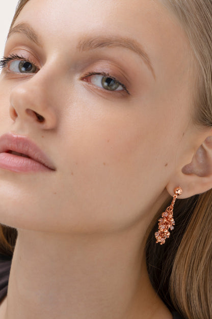 Naušnice ORECCHINI MOGRA SFERE / CRISTALLI